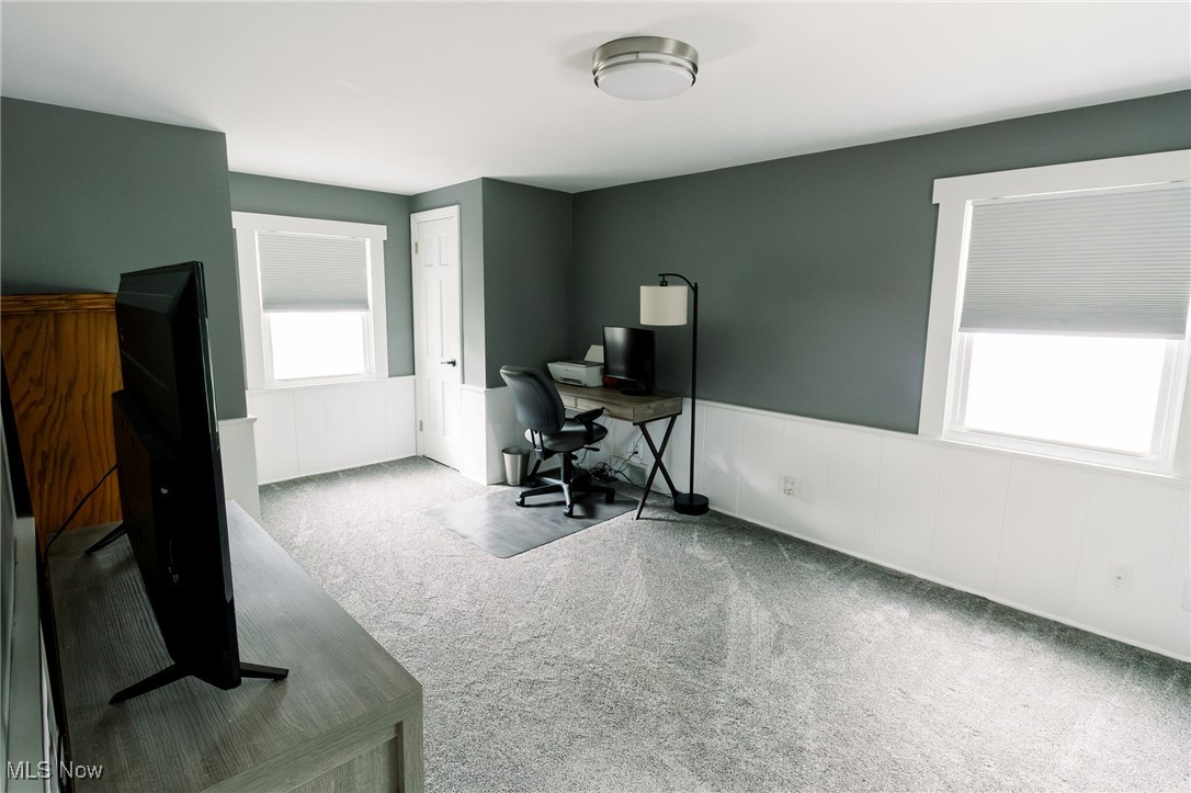 5275 Spencer Road Cleveland, OH 44124 - Photo 22 of 38 Home office featuring carpet floors and a wealth of natural light