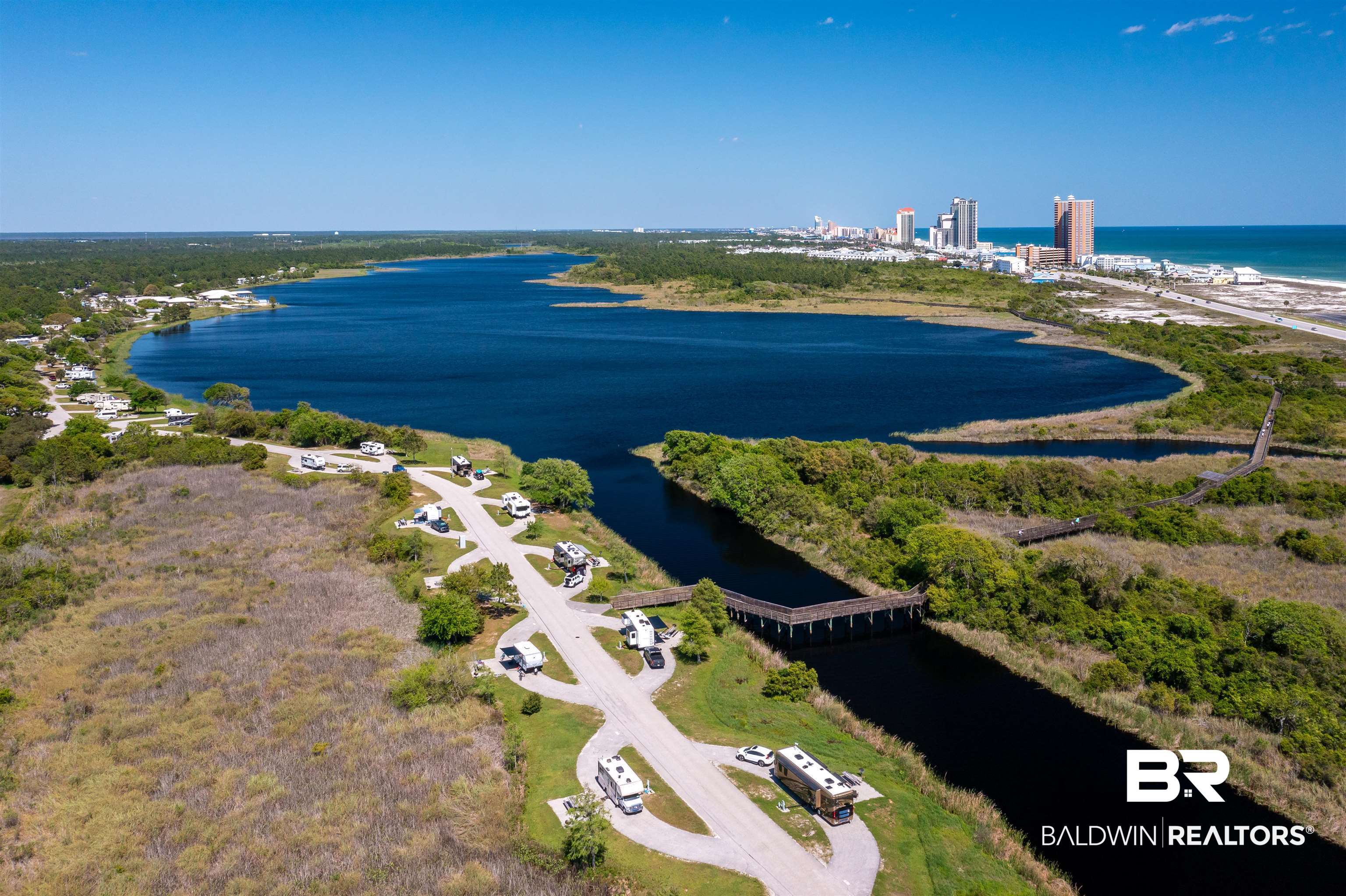 657 Island Way Gulf Shores, AL 36542 - Photo 59 of 59 Birds eye view of property featuring a water view