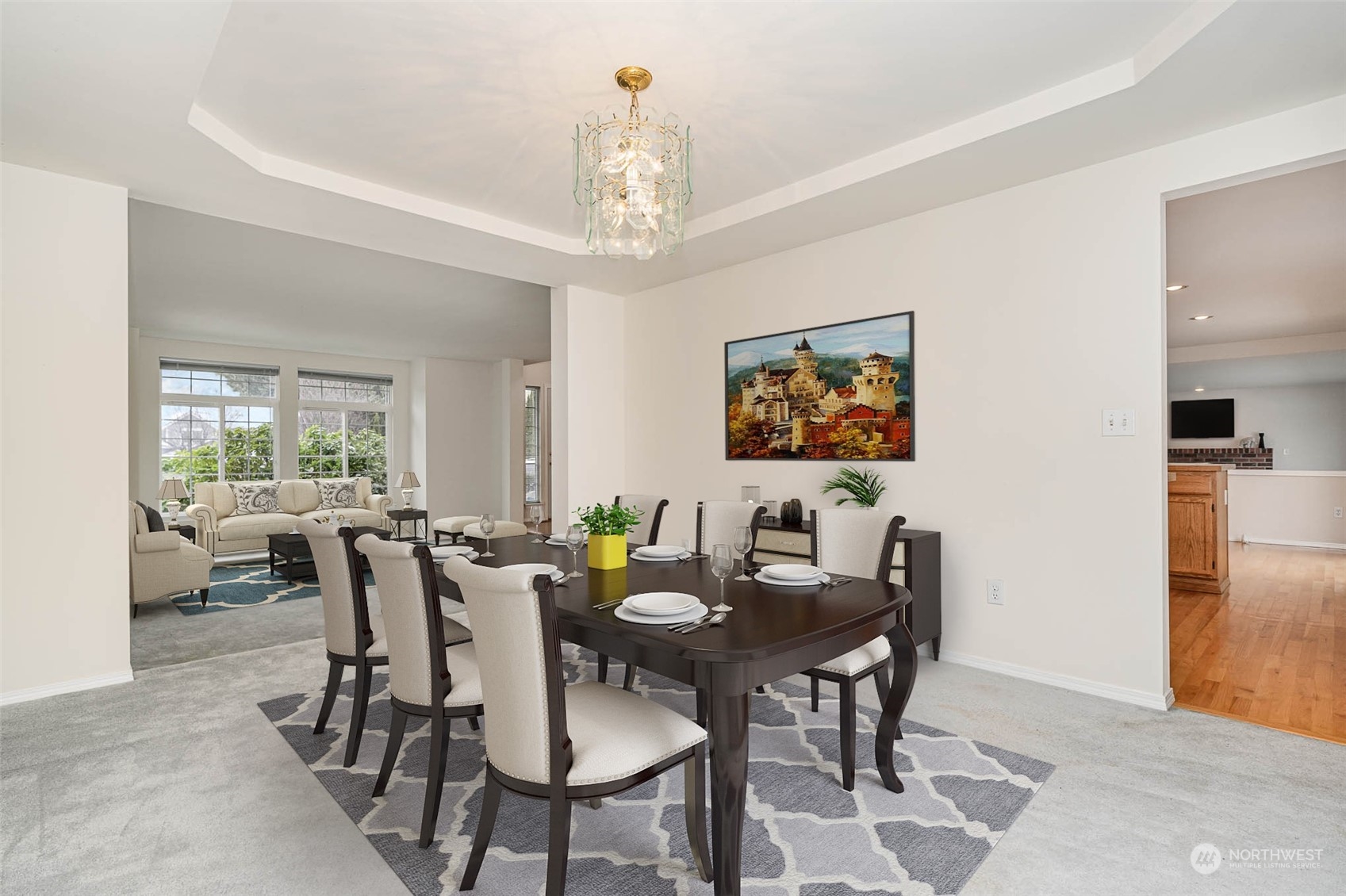 14539 144th Place Southeast Renton, WA 98059 - Photo 17 of 37 a view of a dining room with furniture window and outside view