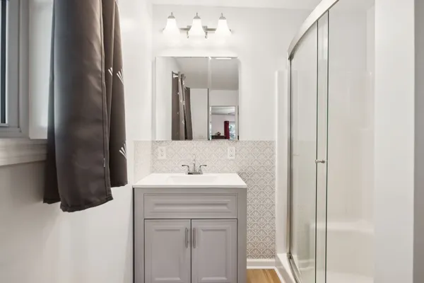 a view of porch with seating space