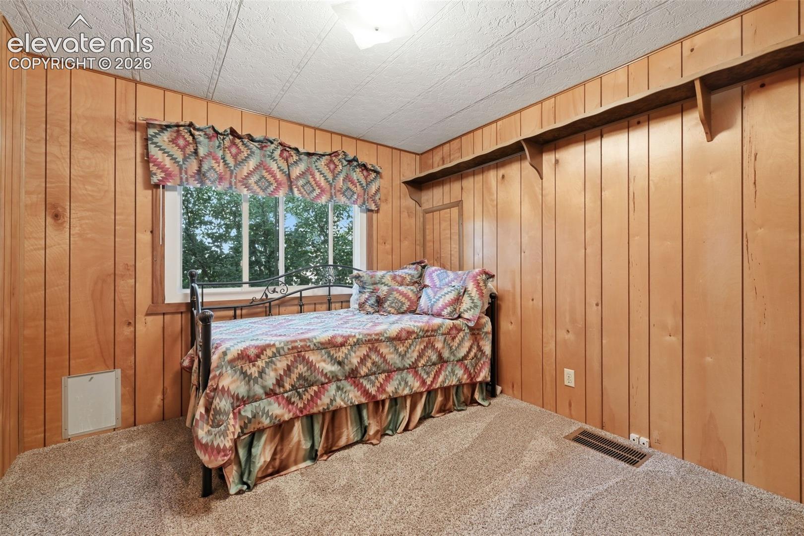 6015 West Condor Road Peyton, CO 80831 - Photo 33 of 50 Wood-paneled walls with textured ceiling