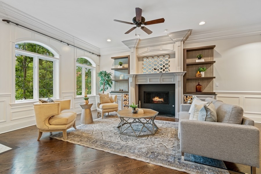 1904 West Wolfram Street Chicago, IL 60657 - Photo 6 of 56 a living room with furniture fireplace and window