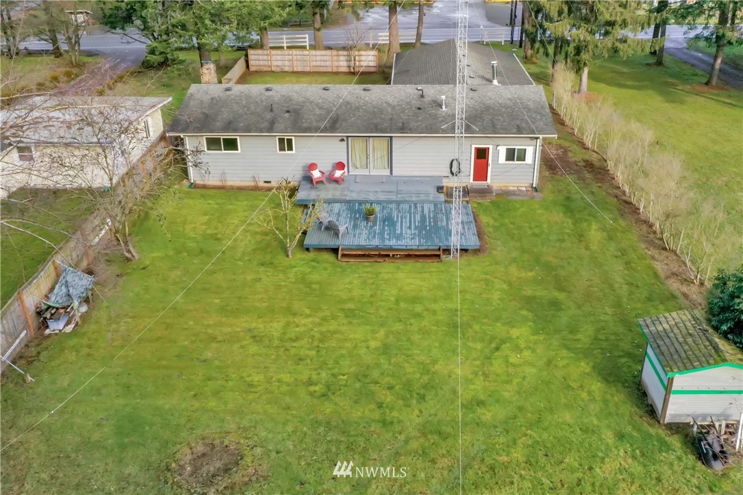 171 East Pole Road Lynden, WA 98264 - Photo 30 of 39 an aerial view of a house with a yard