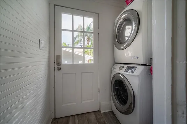 a backyard of a house