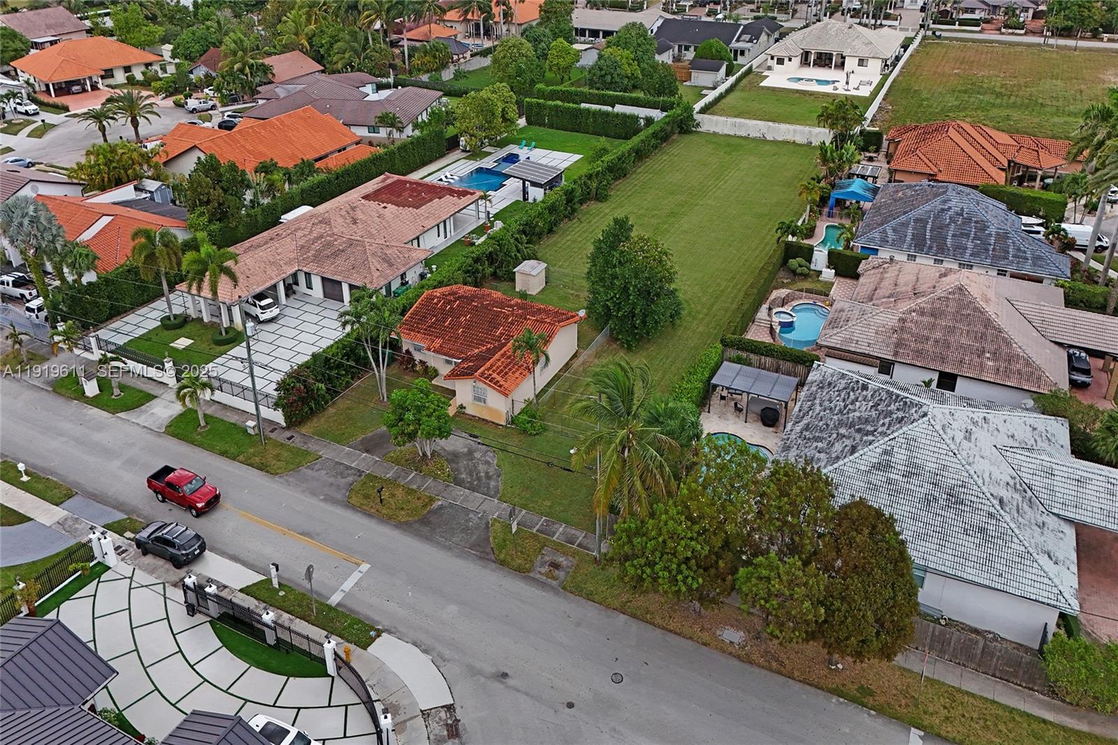 13401 Southwest 38th Street Miami, FL 33175 - Photo 24 of 45 an aerial view of residential houses with outdoor space