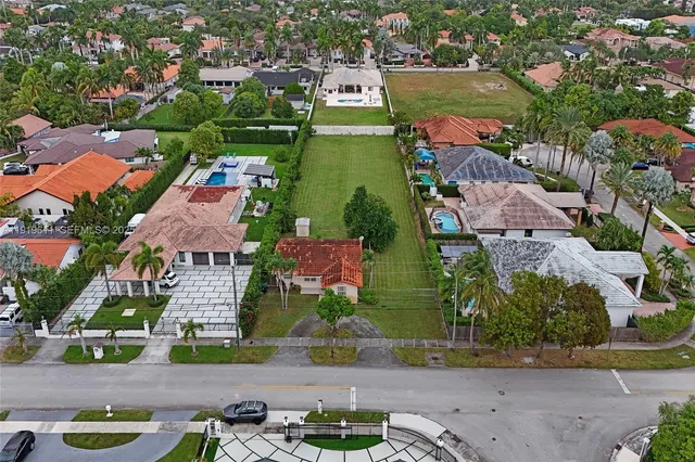 an aerial view of a city