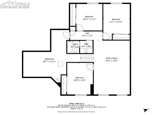 2464 Cinnabar Road Colorado Springs, CO 80921 - Photo 43 of 43 Floor plan
