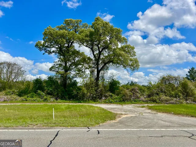 a view of a yard with an outdoor space