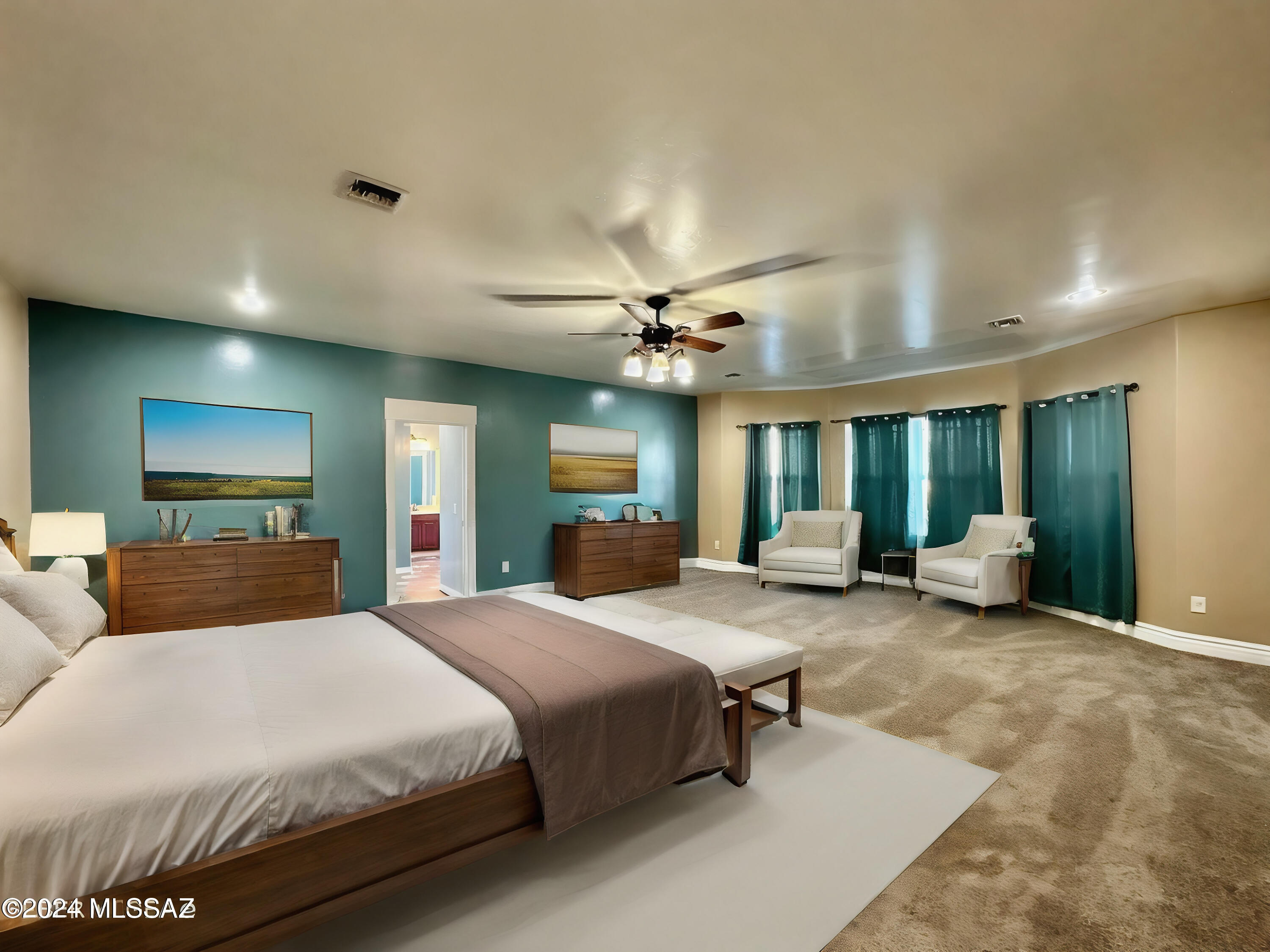 508 Eagle Meadow Loop Thatcher, AZ 85552 - Photo 15 of 32 a bedroom with a large bed and a large window