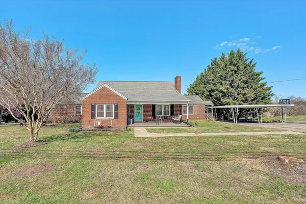 a view of a house with a patio