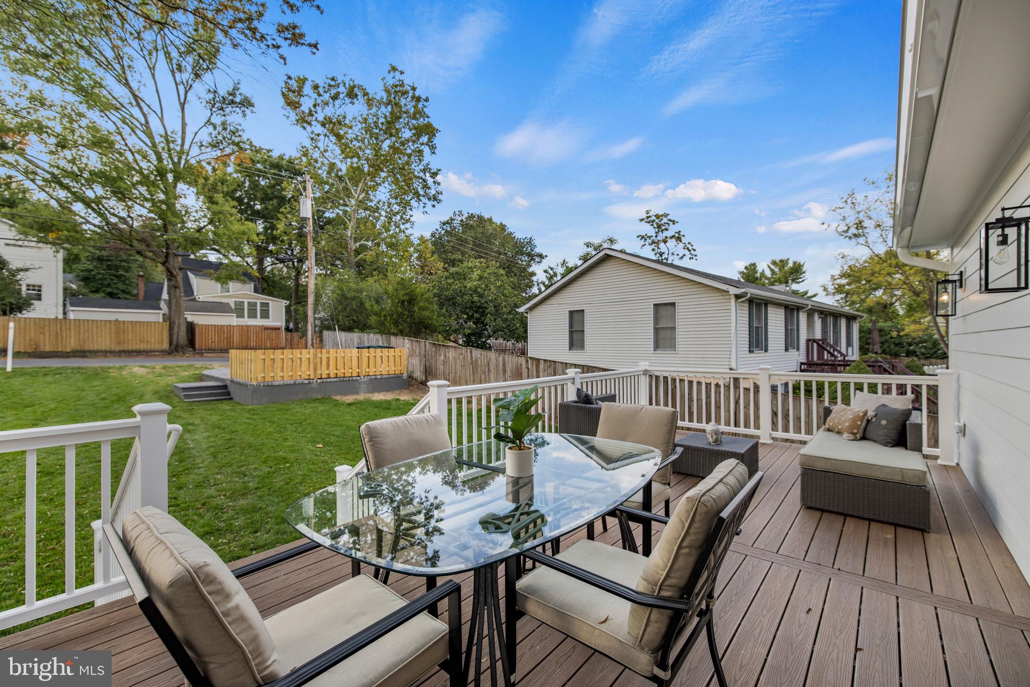 3602 Russell Road Alexandria, VA 22305 - Photo 13 of 66 Composite deck overlooking rear grounds