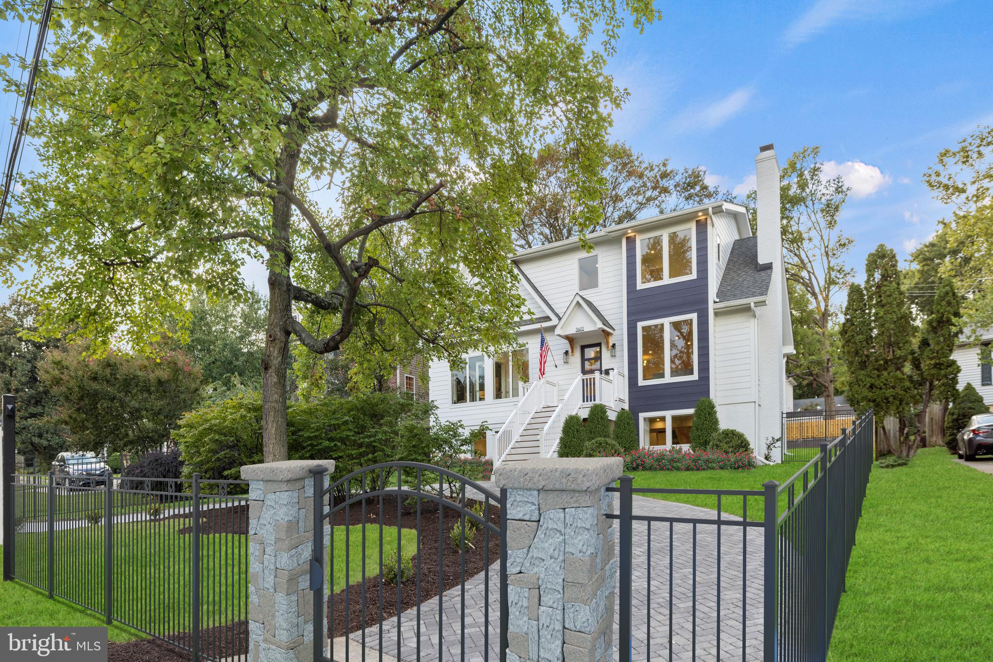 3602 Russell Road Alexandria, VA 22305 - Photo 3 of 66 Virtual rendering w/additional landscaping & fence