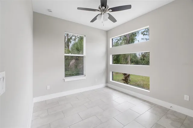 a view of a room with a wardrobe space
