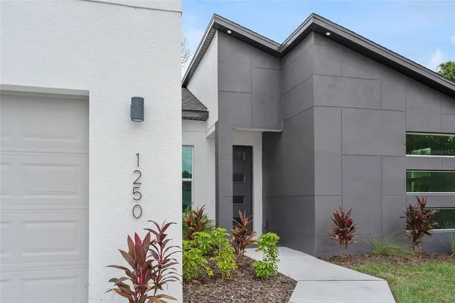 a front view of a house