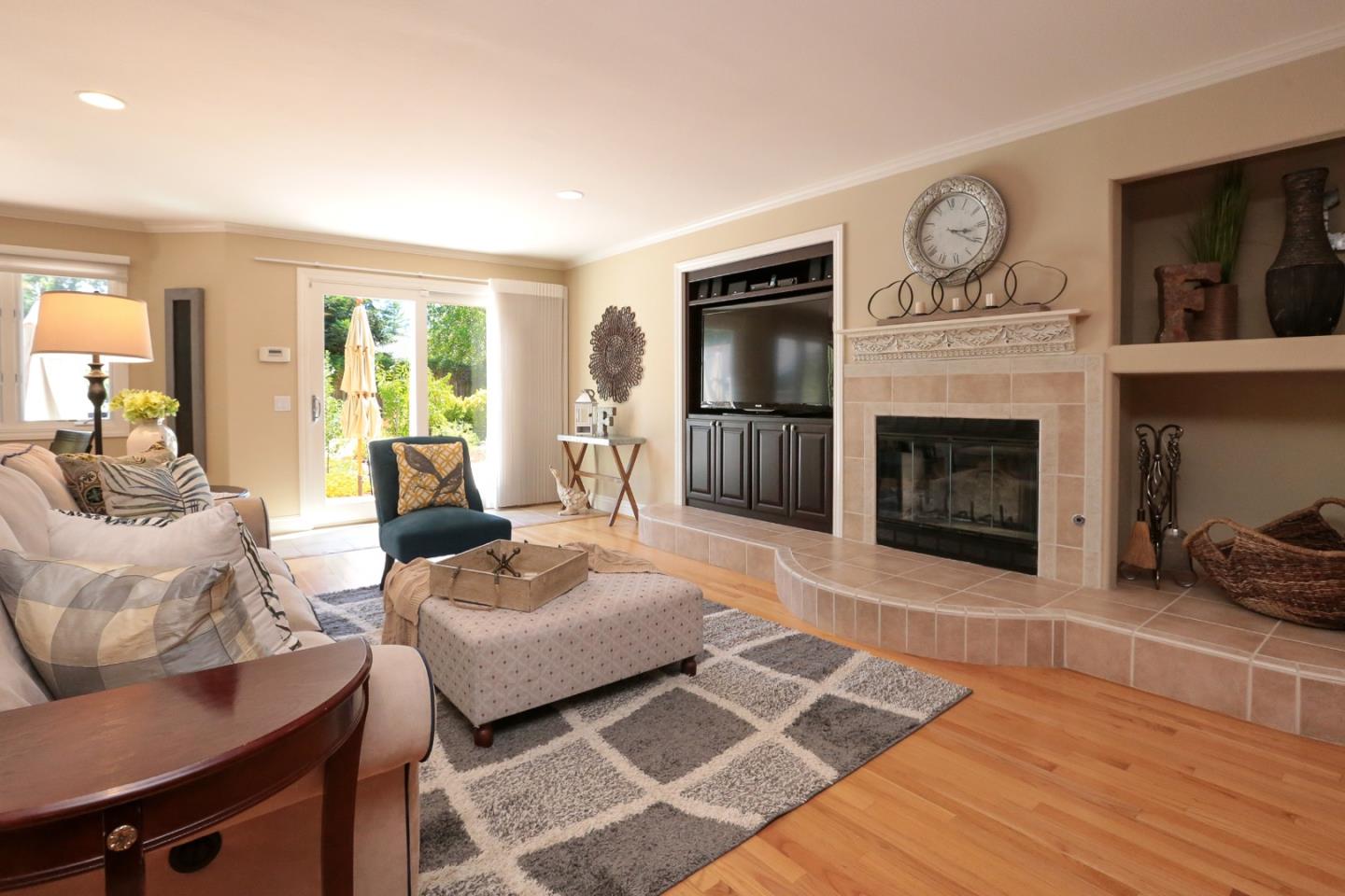 1068 Audrey Avenue Campbell, CA 95008 - Photo 11 of 47 a living room with furniture and a fireplace