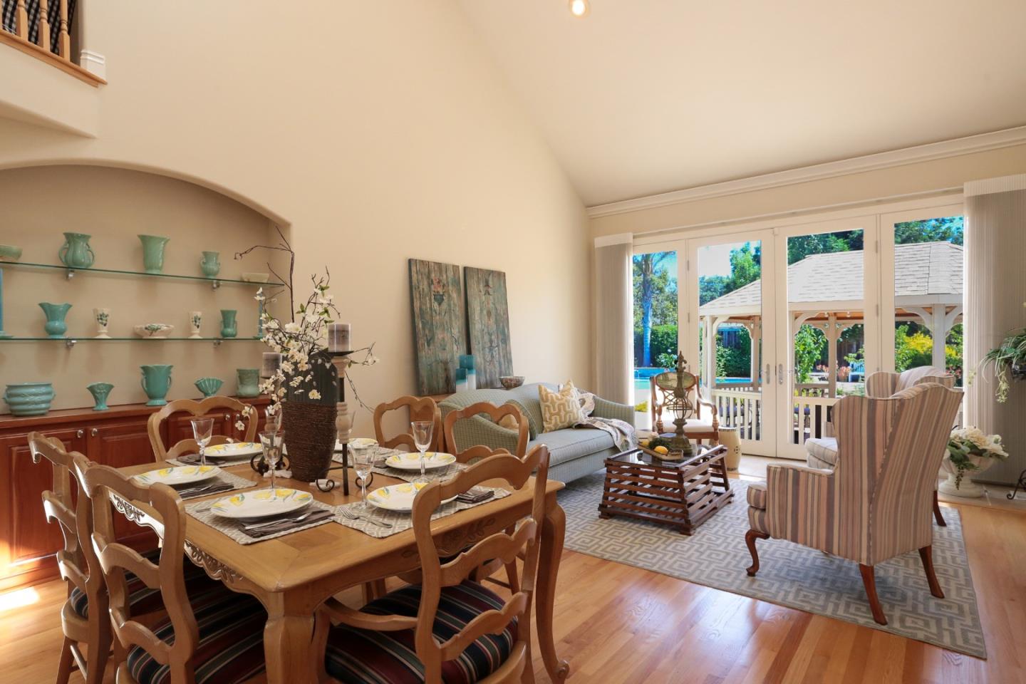 1068 Audrey Avenue Campbell, CA 95008 - Photo 5 of 47 a view of a dining room with furniture window and wooden floor