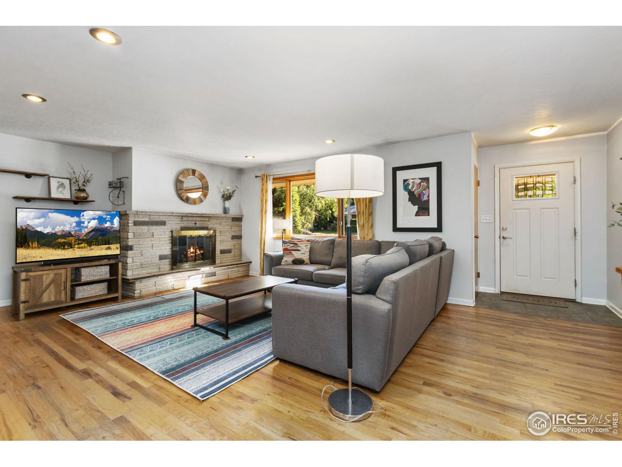 Entry into Home, Large Living Room.