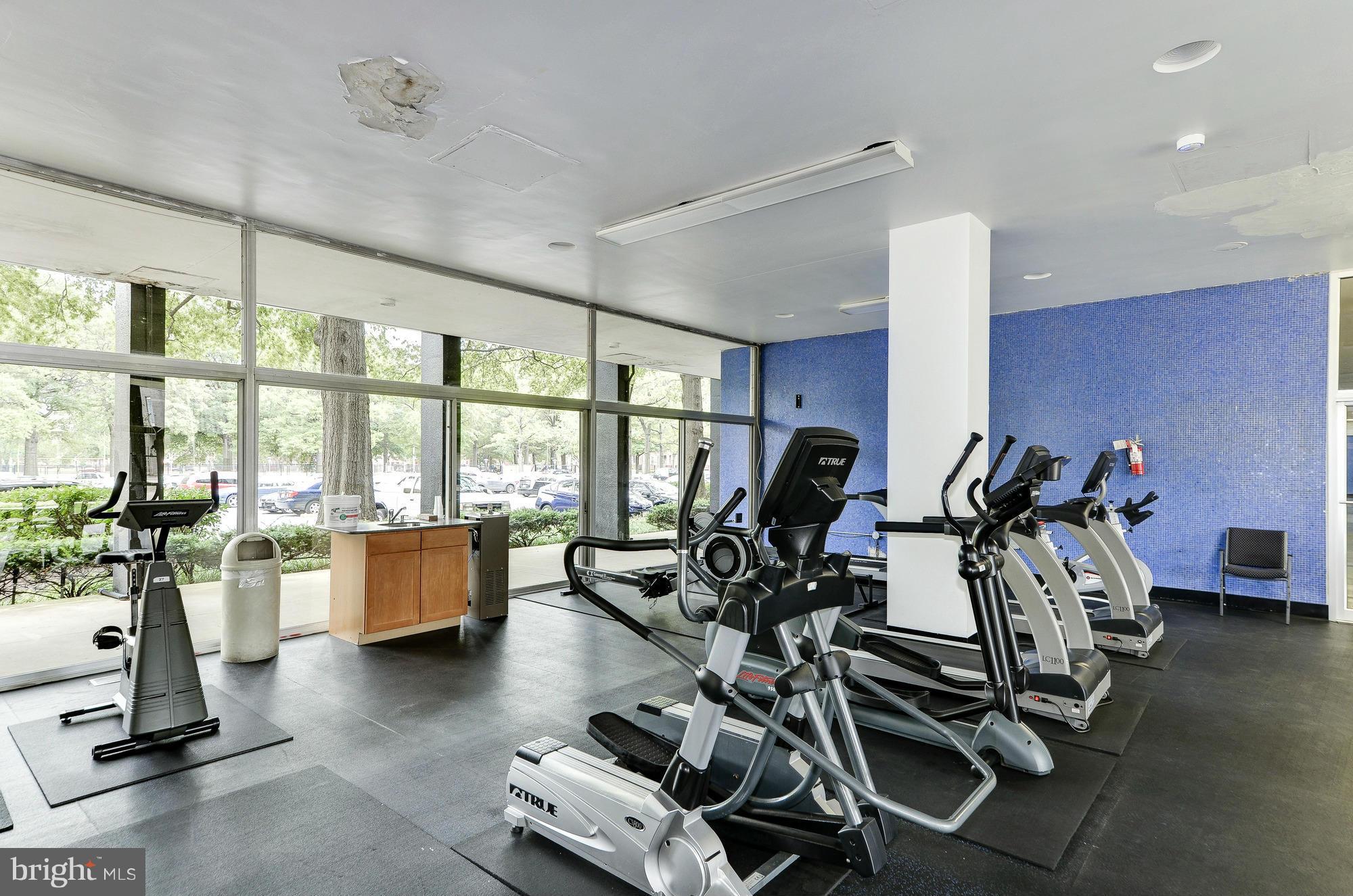 1301 Delaware Avenue Southwest, Unit N523 Washington, DC 20024 - Photo 18 of 26 a view of a room with gym equipment
