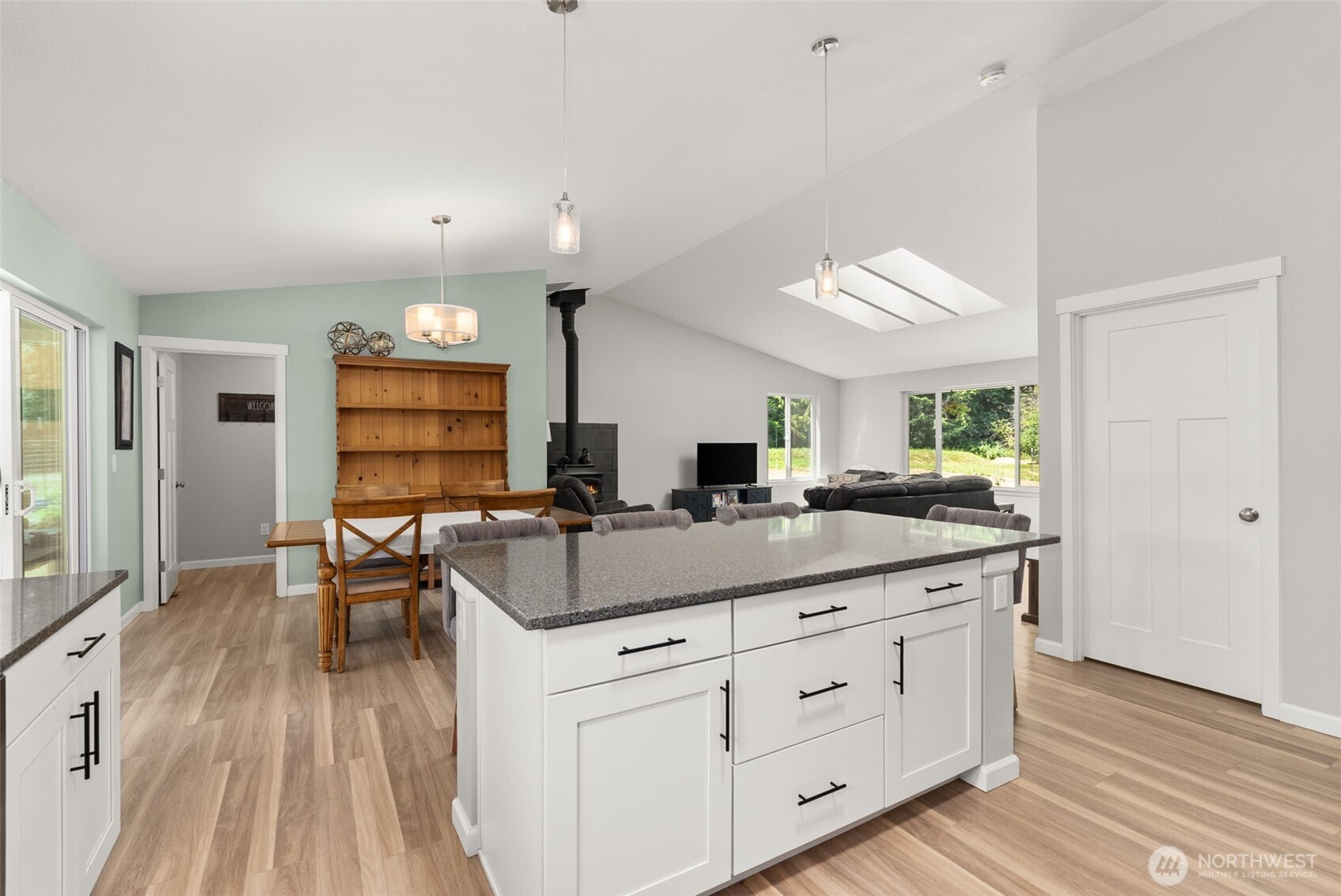 317 Cousins Road Chehalis, WA 98532 - Photo 12 of 40 a kitchen with counter top space and wooden floor