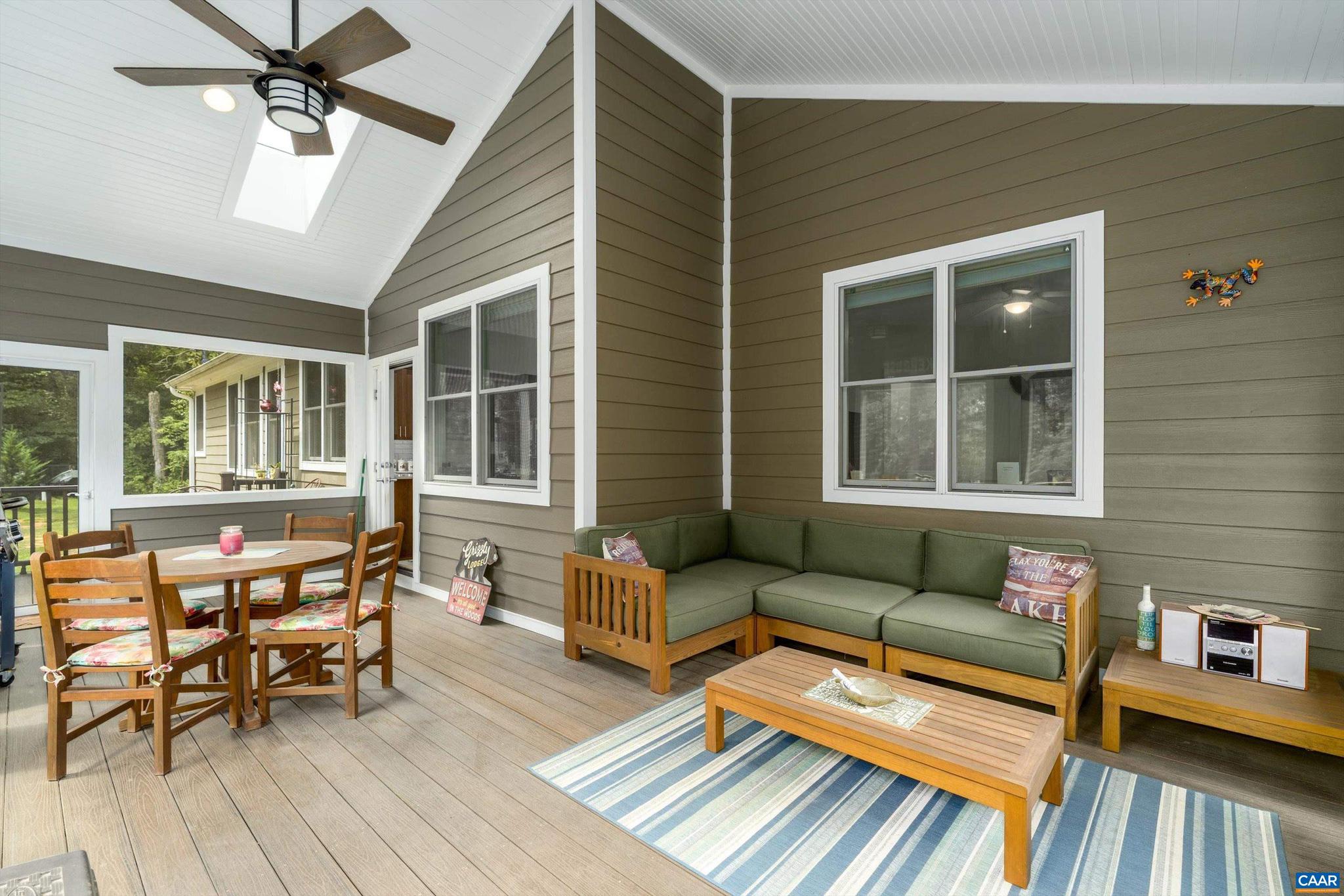 336 Bear Run Road Stanardsville, VA 22973 - Photo 26 of 67 a outdoor living space with furniture and wooden floor