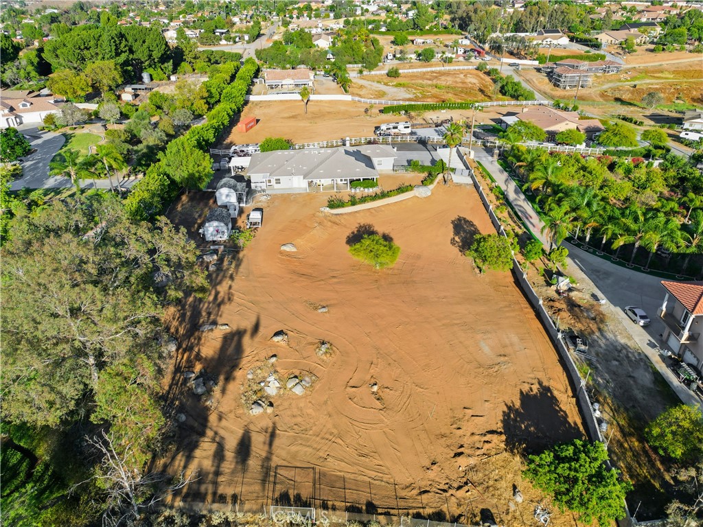 16025 Perry Heights Drive Riverside, CA 92504 - Photo 96 of 105 Aerial View of Backyard/Horse Property