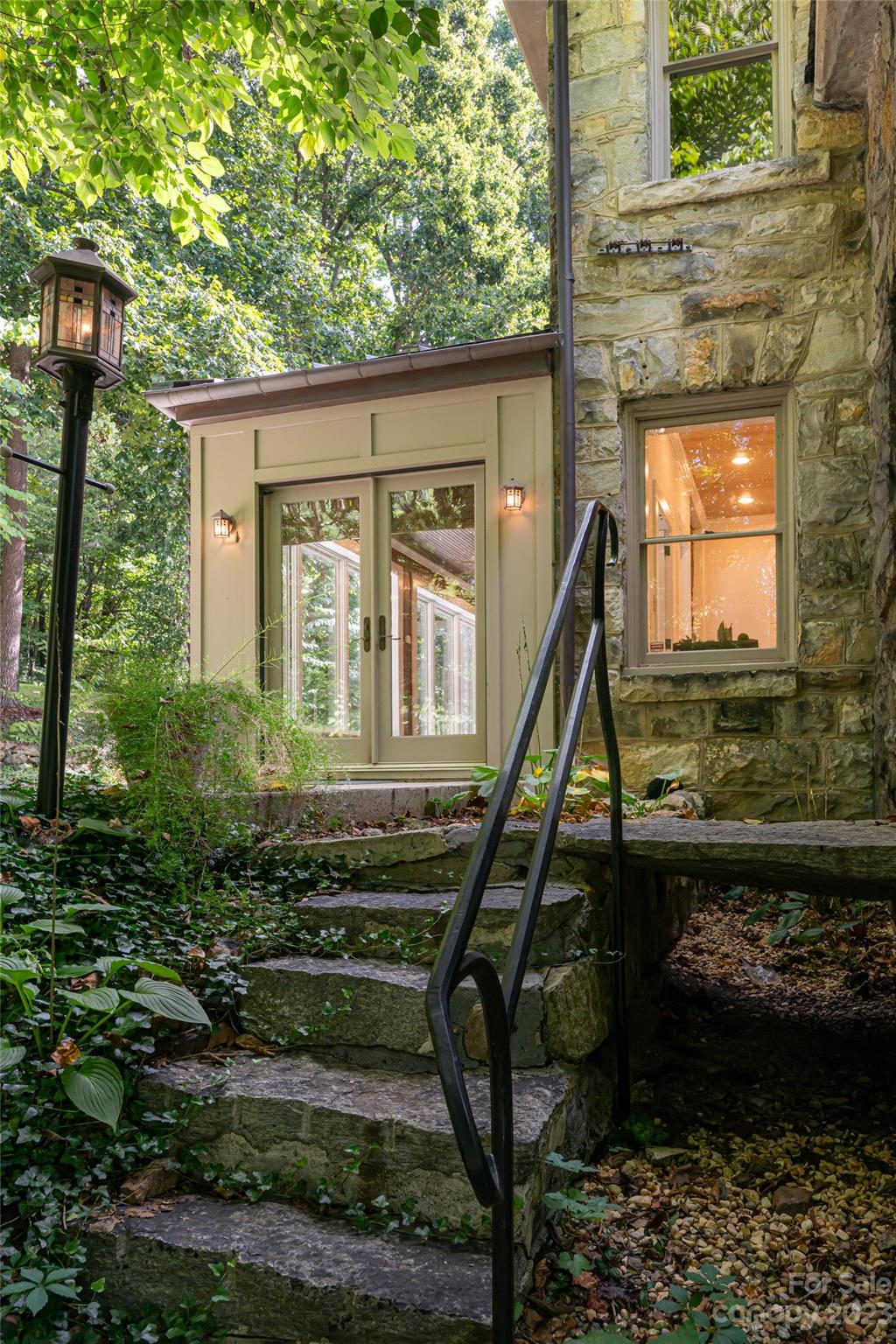 27 Edgewood Road Asheville, NC 28804 - Photo 45 of 48 a front view of a house with stairs