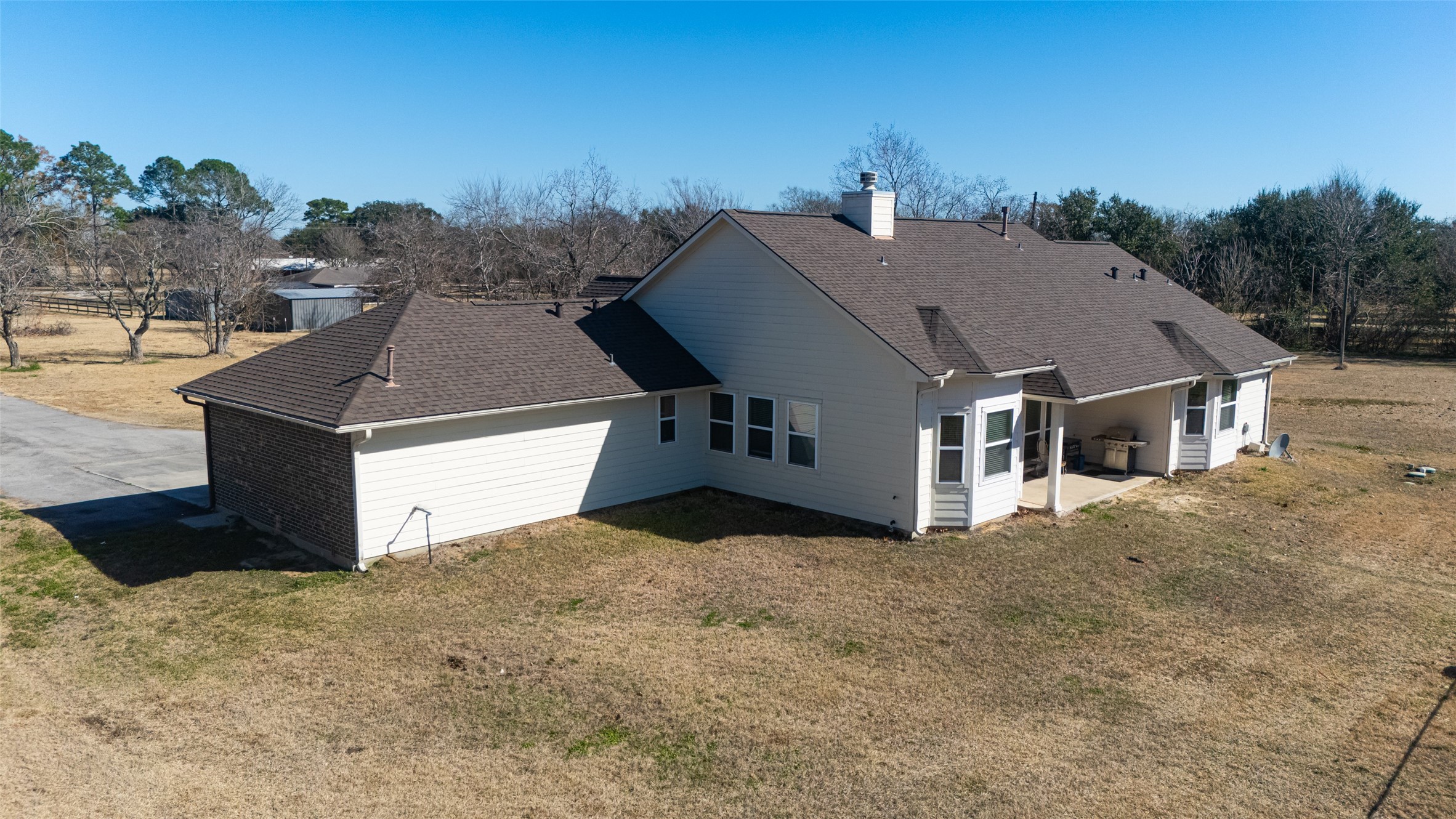 3418 Barbers Hill Road Highlands, TX 77562 - Photo 41 of 50 a view of a house with a outdoor space