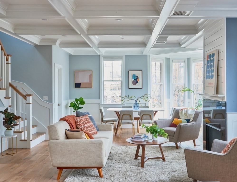 42 Bow Street, Unit 2 Somerville, MA 02143 - Photo 3 of 14 a living room with furniture and a potted plant