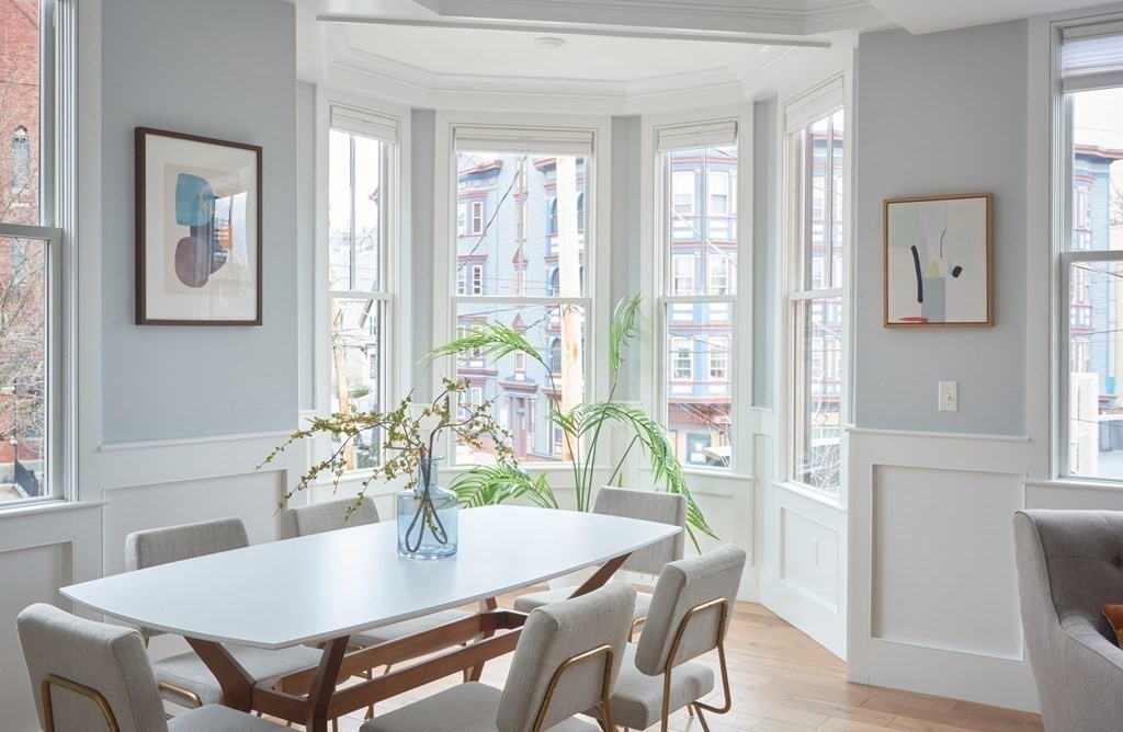 42 Bow Street, Unit 2 Somerville, MA 02143 - Photo 6 of 14 a view of a dining room with furniture and wooden floor