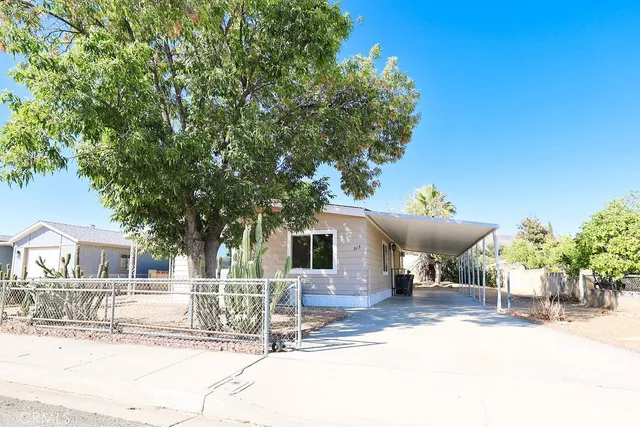 a view of a house with a patio