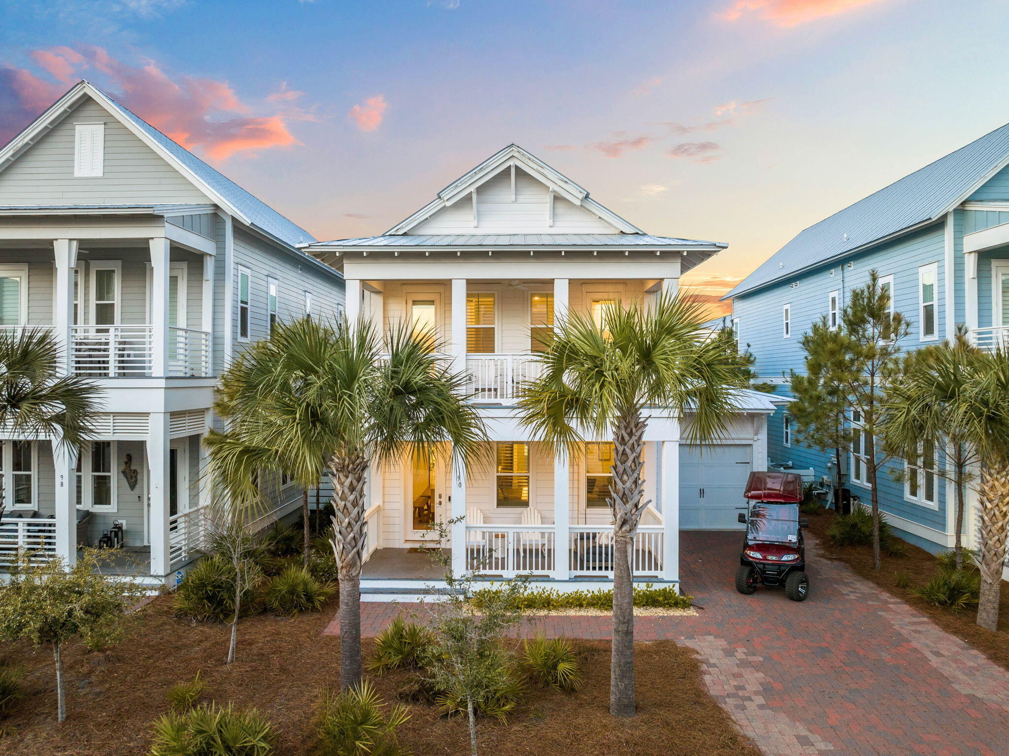 90 Siasconset Lane Inlet Beach, FL 32461 - Photo 9 of 44 Home Entry and Front Elevation