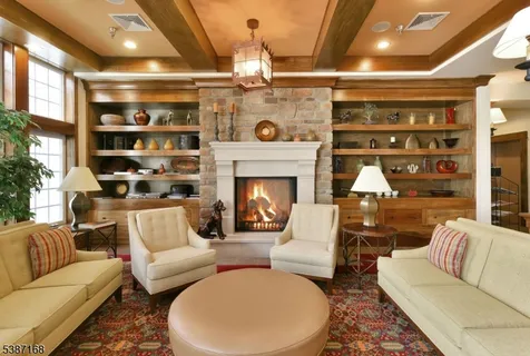 a view of a living room and dining room