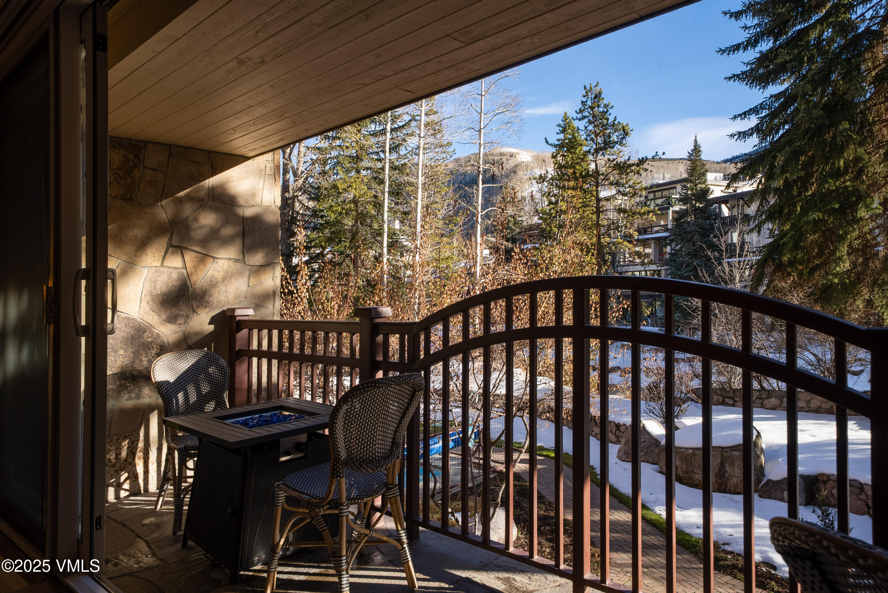 120 Willow Bridge Road, Unit 2H Vail, CO 81657 - Photo 5 of 15 a view of a balcony with a swing