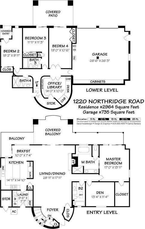 1220 Northridge Road Santa Barbara, CA 93105 - Photo 38 of 38 Floorplan 1220 Northridge