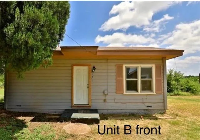 a front view of a house