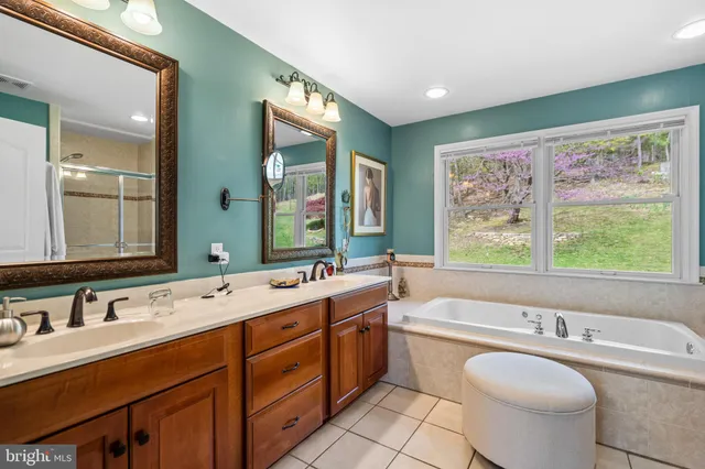 a view of a living room and dining room
