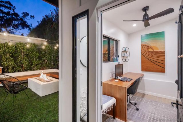 a outdoor space with a patio