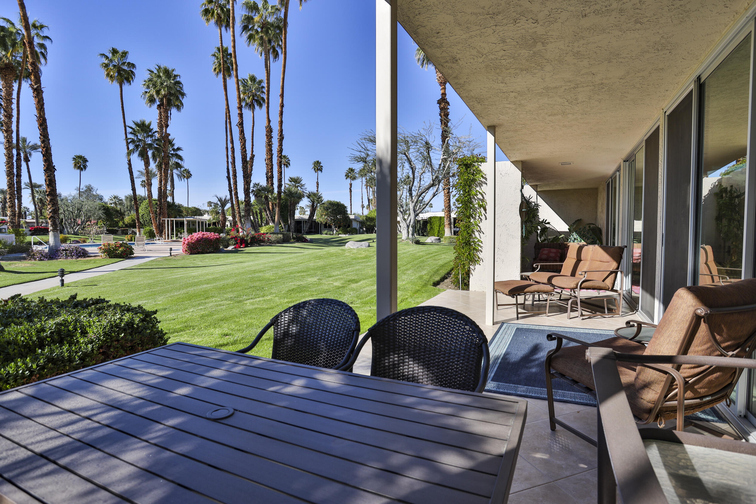 45735 Pawnee Road Indian Wells, CA 92210 - Photo 68 of 74 a view of outdoor space yard deck patio and outdoor seating