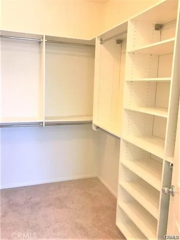 a close view of closet