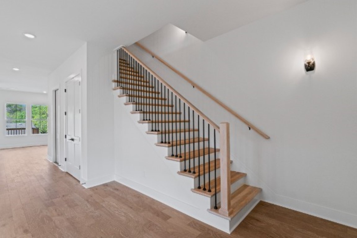 603 Morrow Road, Unit A Nashville, TN 37209 - Photo 17 of 38 a view of entryway and hall with wooden floor