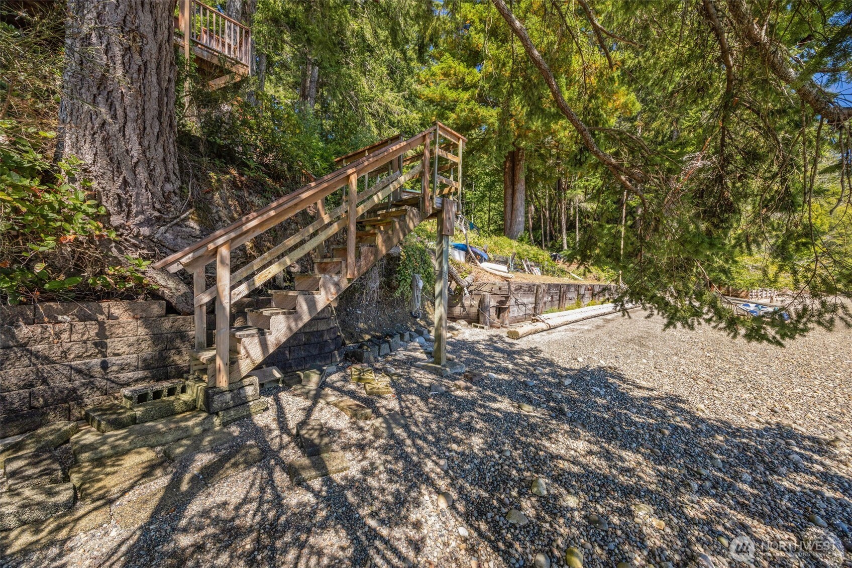 1236 East Island View Road Grapeview, WA 98546 - Photo 31 of 40 a view of stairs and yard