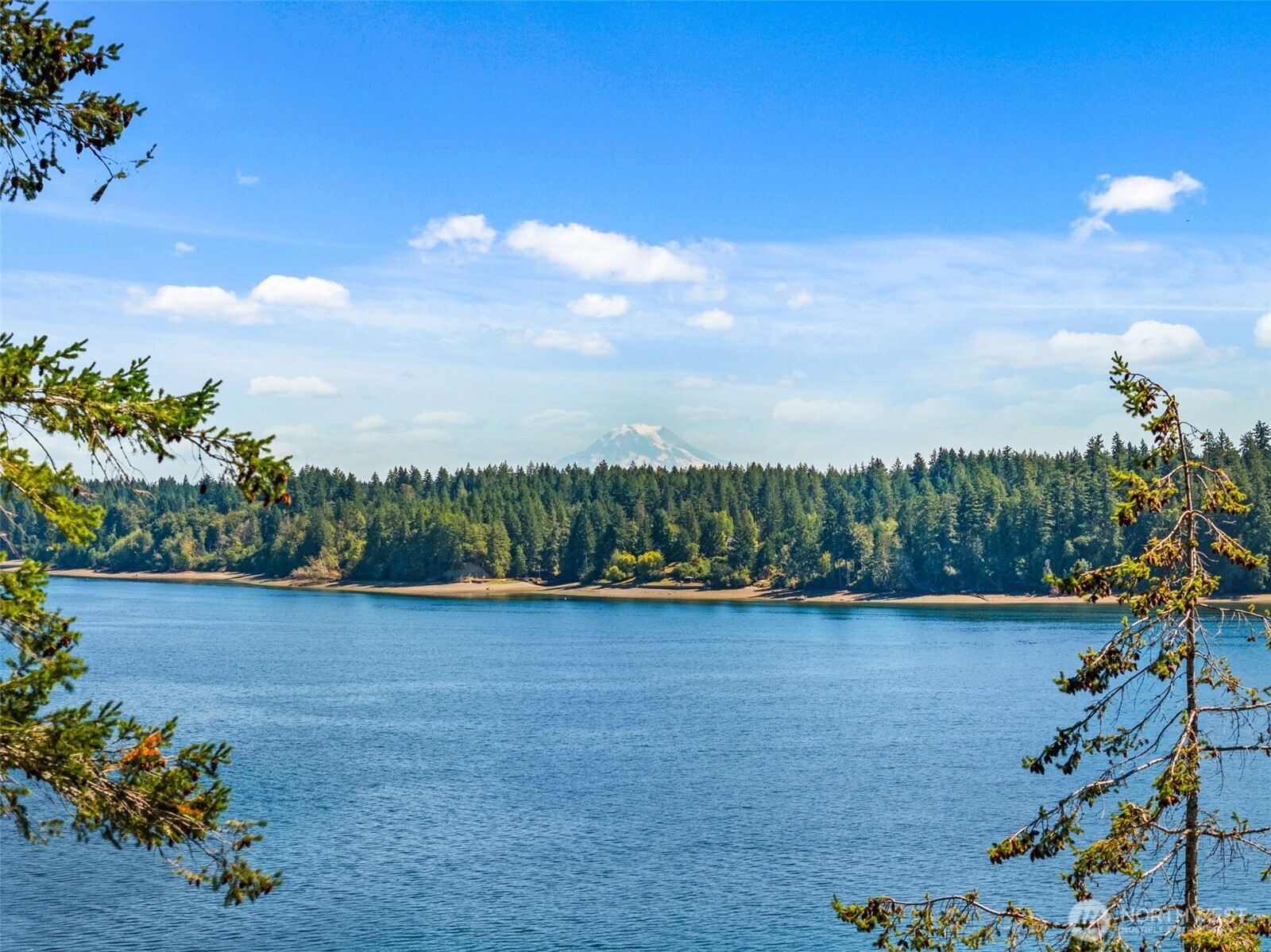 1236 East Island View Road Grapeview, WA 98546 - Photo 35 of 40 a view of a lake and a yard