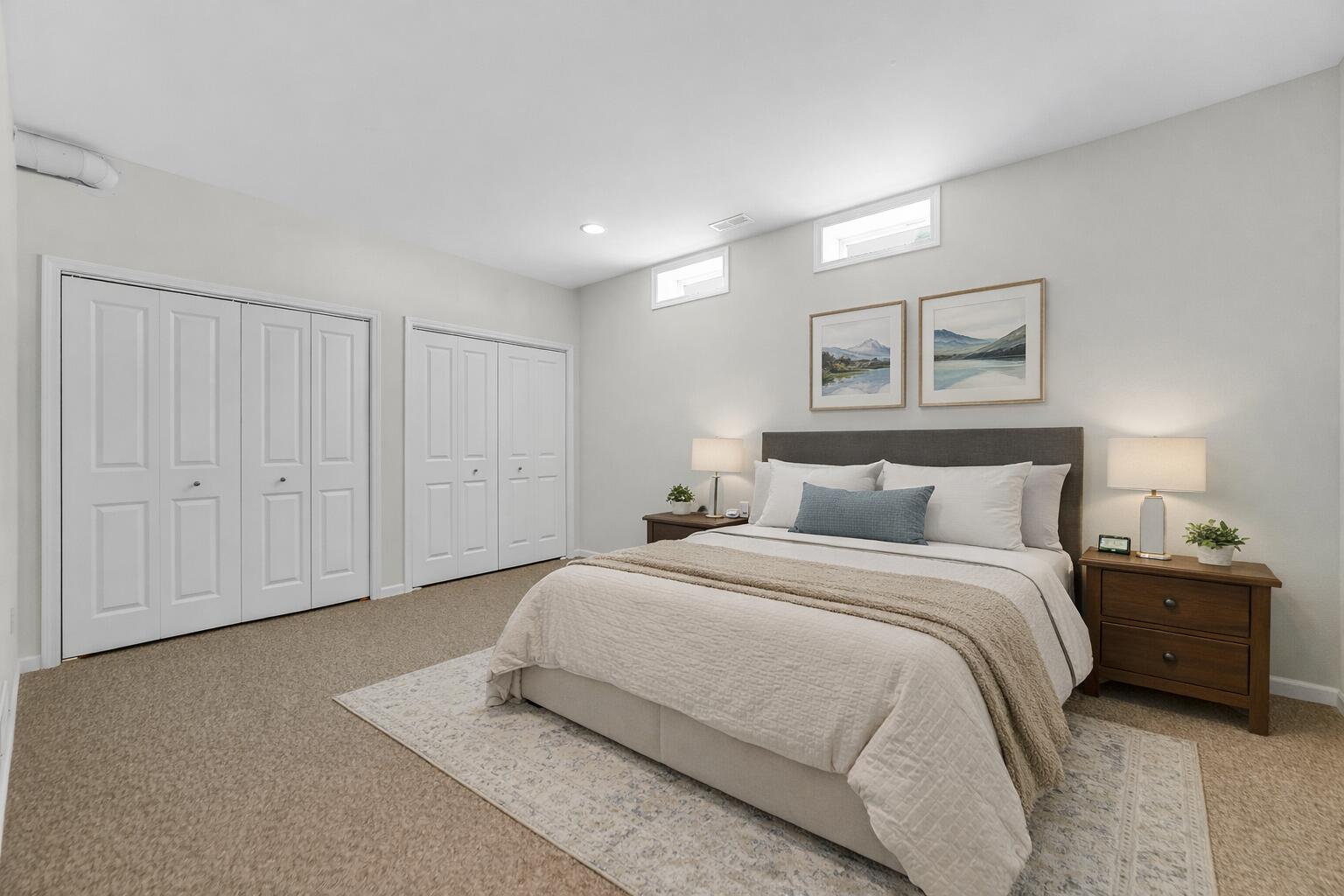 2425 Dickinson Road Chesterton, IN 46304 - Photo 25 of 41 a bedroom with a bed and a painting on the wall