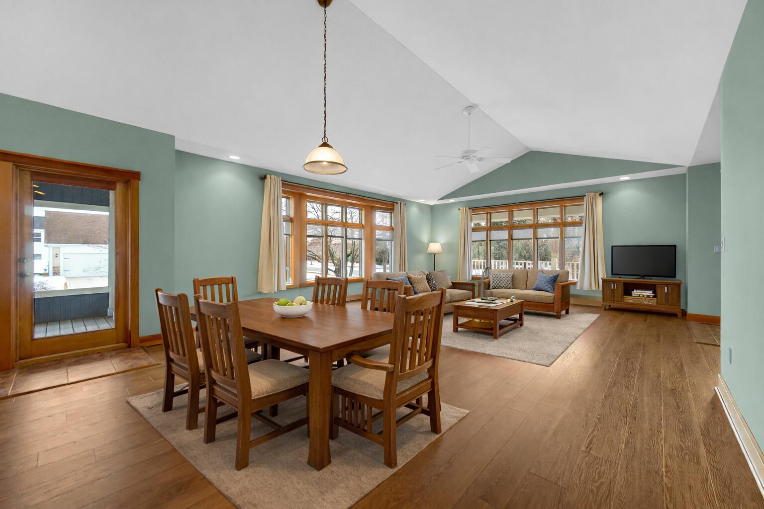 2425 Dickinson Road Chesterton, IN 46304 - Photo 4 of 41 a view of a dining room with furniture and wooden floor