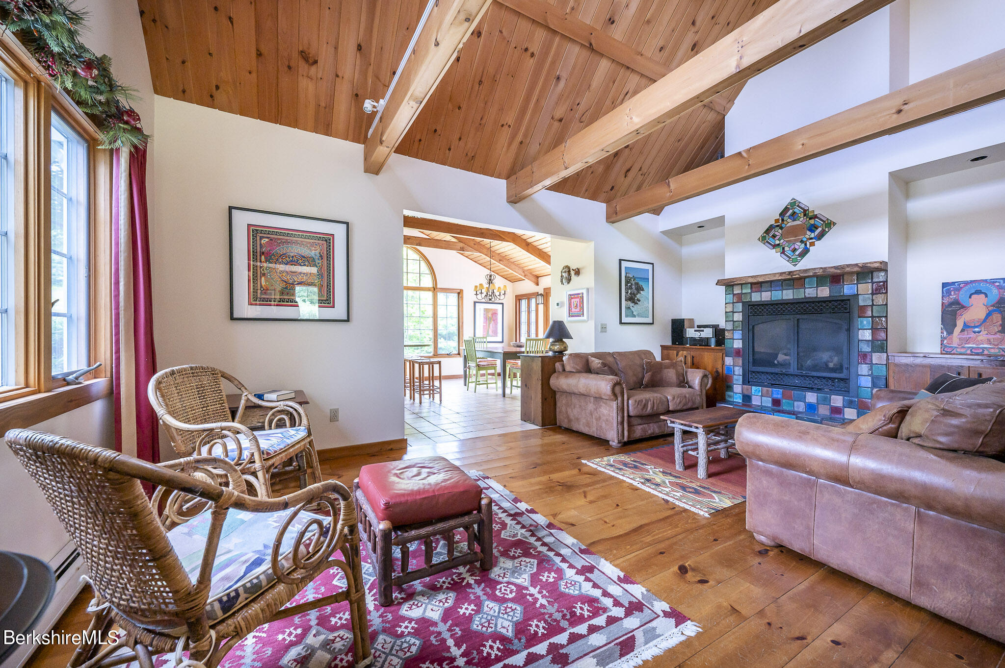 47 E Road Alford, MA 01266 - Photo 18 of 46 a living room with fireplace furniture and a window