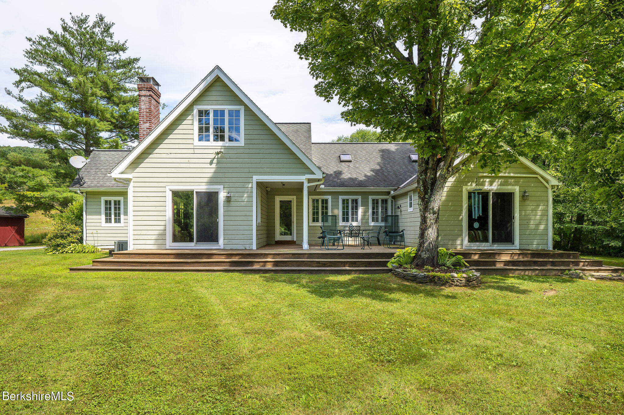 47 E Road Alford, MA 01266 - Photo 38 of 46 a front view of house with yard and green space