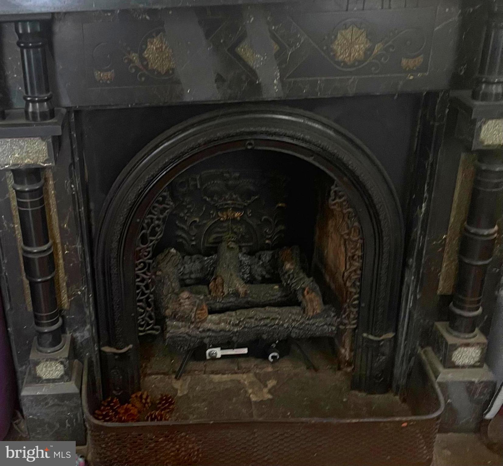 6310 St Leonard Road St. Leonard, MD 20685 - Photo 20 of 26 a close view of fireplace