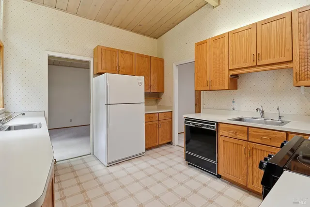a view of a livingroom with a chandelier