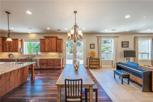 a very nice looking kitchen with lots of counter space