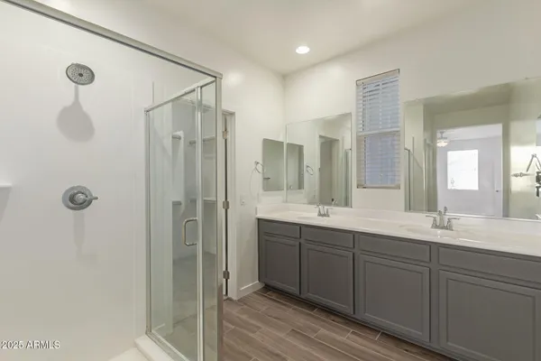 a close view of closet